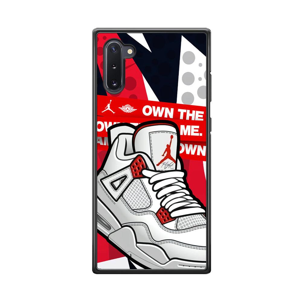 Air Jordan Game is Coming Samsung Galaxy Note 10 Case-Rubber Black (2D Case)-Oxvistore