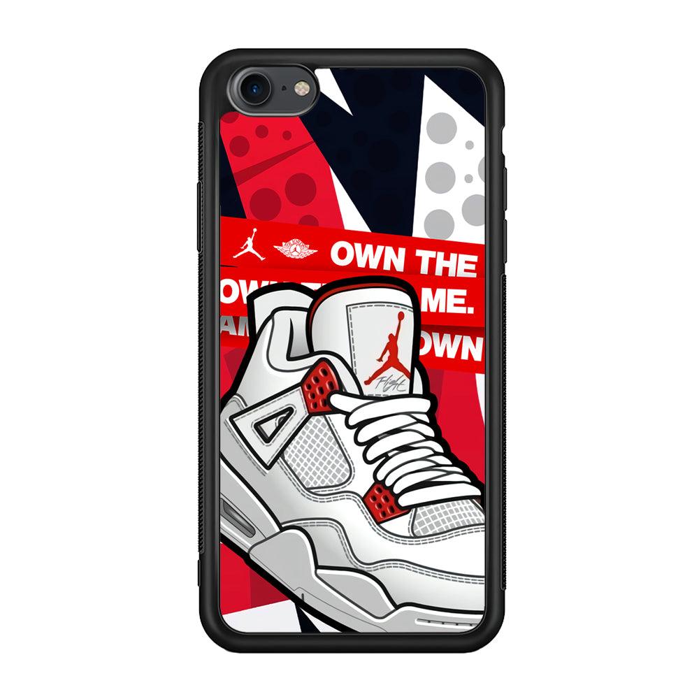 Air Jordan Game is Coming iPhone 8 Case-Rubber Black (2D Case)-Oxvistore