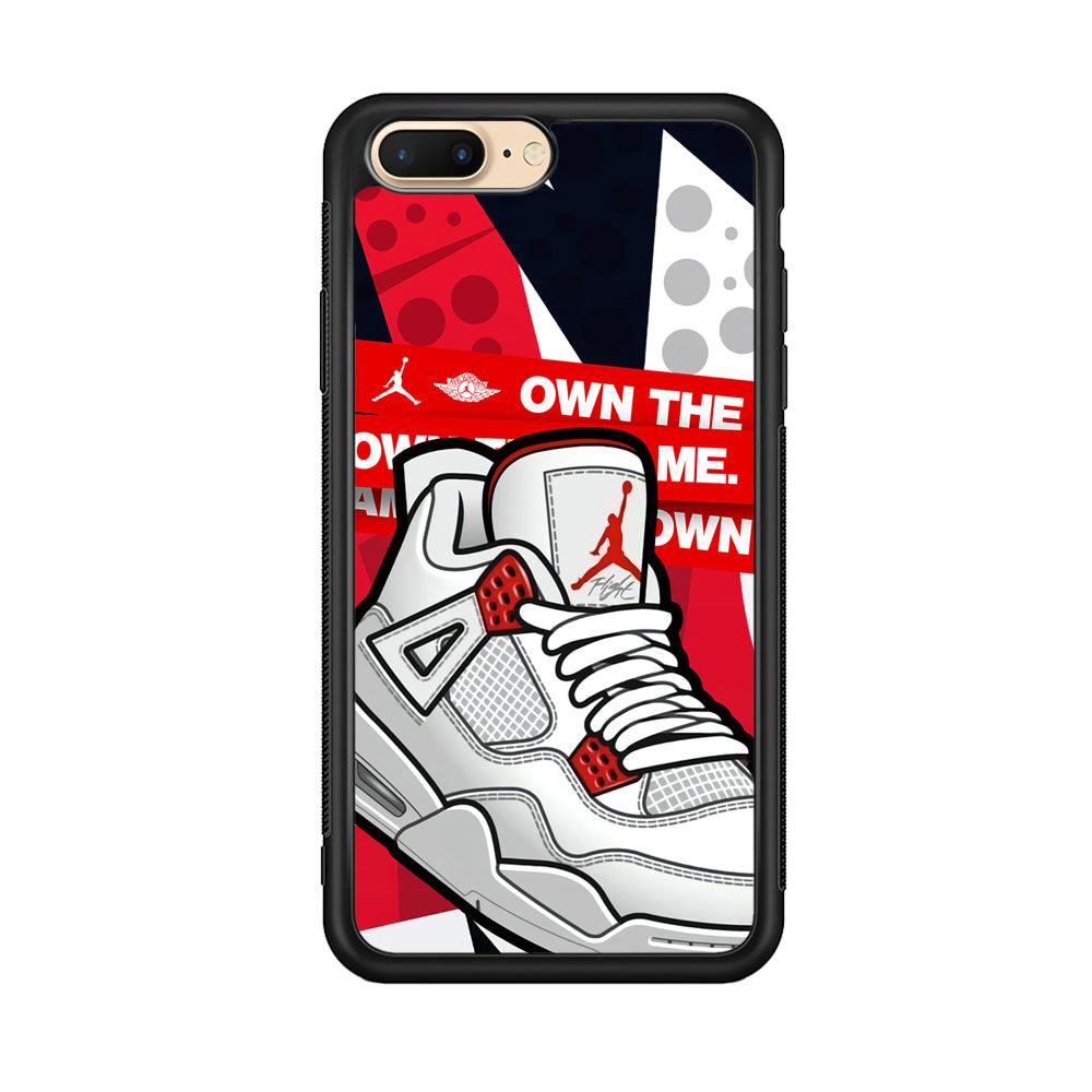 Air Jordan Game is Coming iPhone 8 plus Case-Rubber Black (2D Case)-Oxvistore