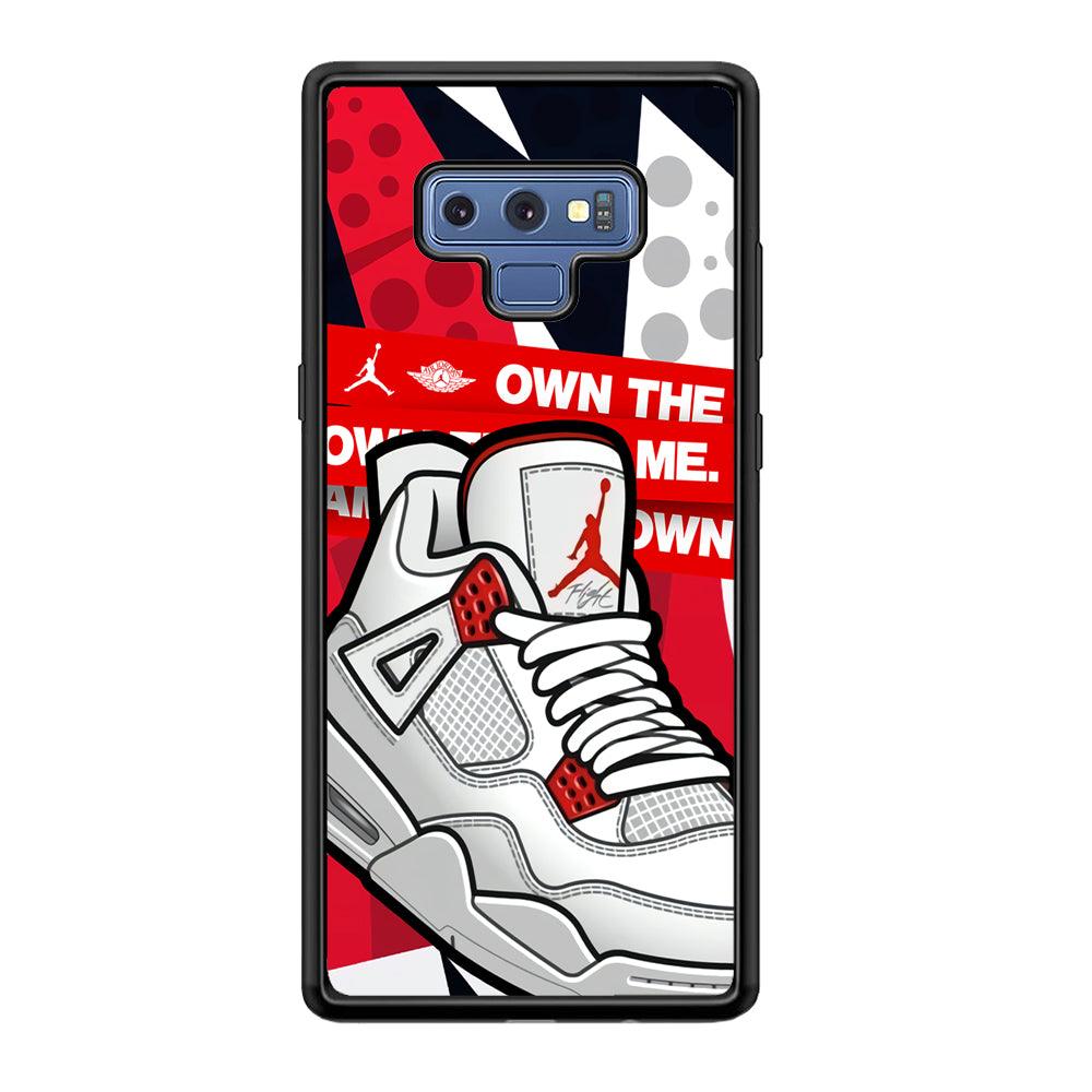 Air Jordan Game is Coming Samsung Galaxy Note 9 Case-Rubber Black (2D Case)-Oxvistore