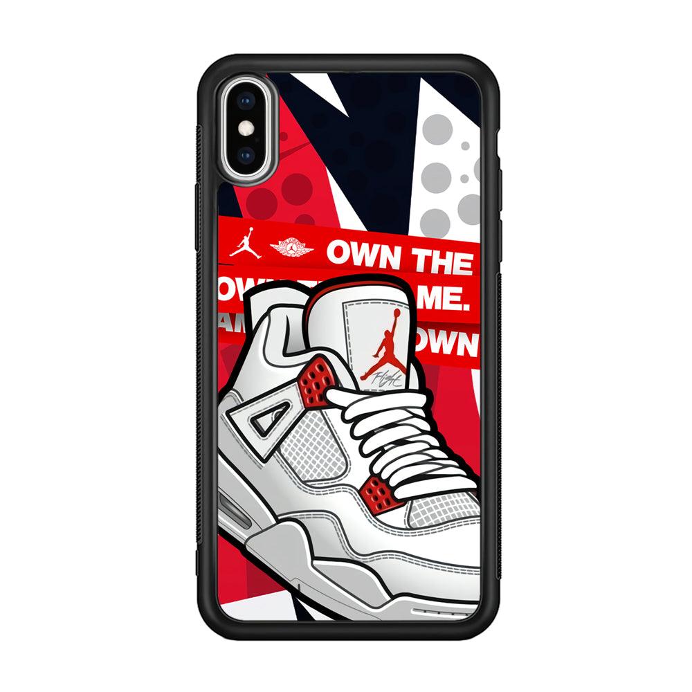 Air Jordan Game is Coming iPhone X Case-Rubber Black (2D Case)-Oxvistore