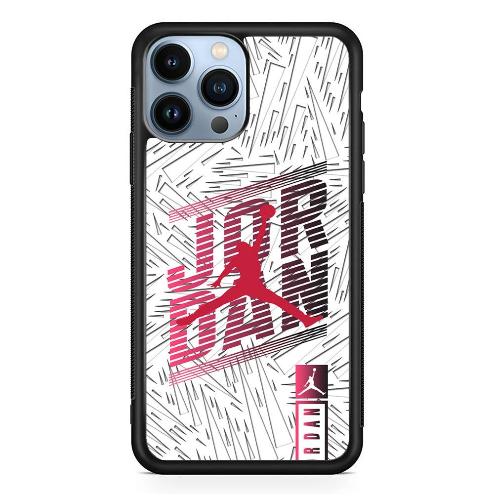 Air Jordan Going Ahead iPhone 14 Pro Max Case-Rubber Black (2D Case)-Oxvistore