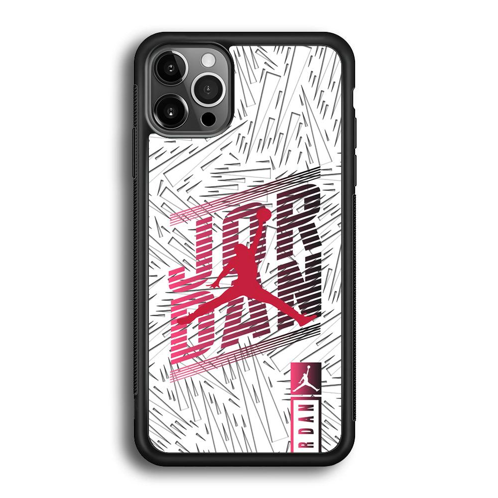 Air Jordan Going Ahead iPhone 12 Pro Max Case-Rubber Black (2D Case)-Oxvistore