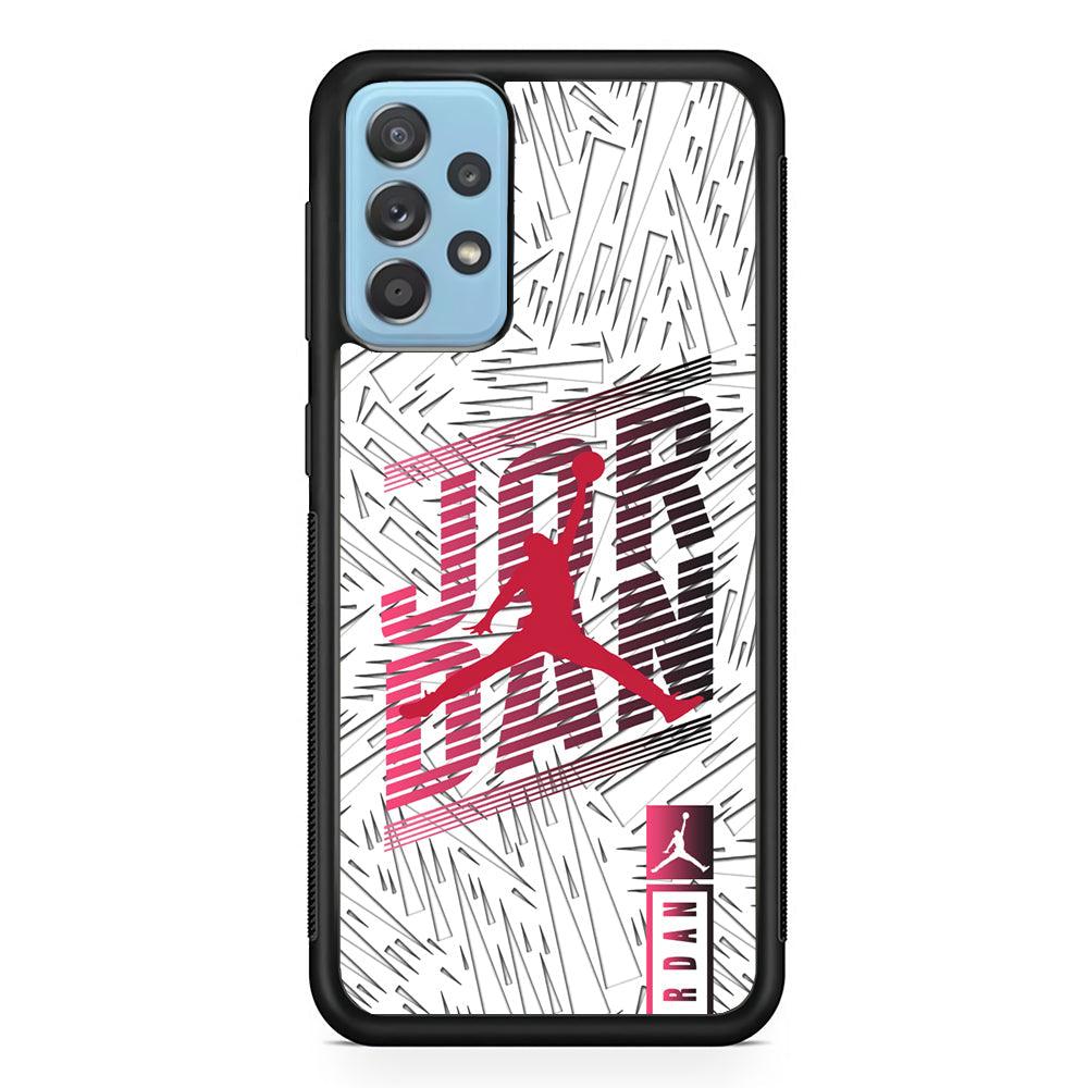 Air Jordan Going Ahead Samsung Galaxy A72 Case-Rubber Black (2D Case)-Oxvistore