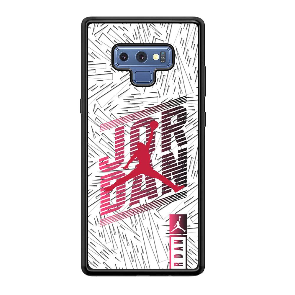 Air Jordan Going Ahead Samsung Galaxy Note 9 Case-Rubber Black (2D Case)-Oxvistore