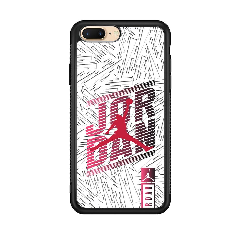 Air Jordan Going Ahead iPhone 7 plus Case-Rubber Black (2D Case)-Oxvistore