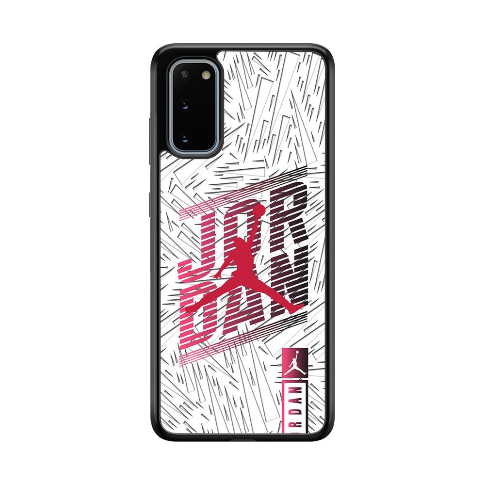 Air Jordan Going Ahead Samsung Galaxy S20 Case-Rubber Black (2D Case)-Oxvistore