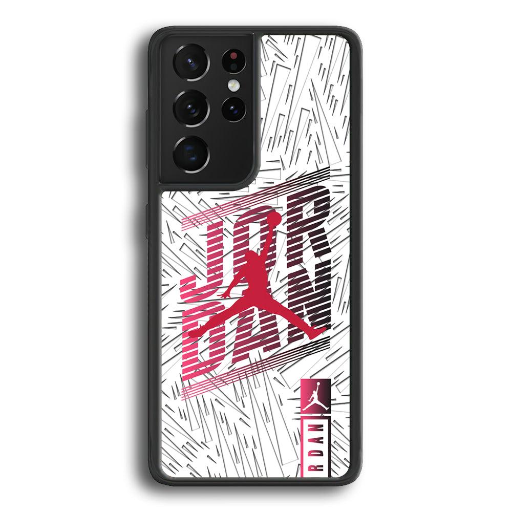 Air Jordan Going Ahead Samsung Galaxy S24 Ultra Case-Rubber Black (2D Case)-Oxvistore