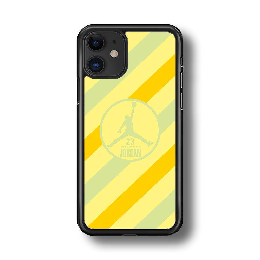 Air Jordan Gradation of Light iPhone 11 Case-Rubber Black (2D Case)-Oxvistore