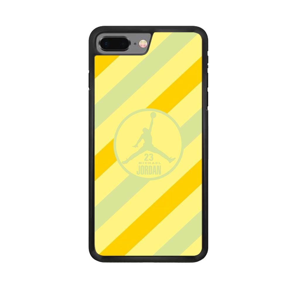 Air Jordan Gradation of Light iPhone 8 Plus Case-Rubber Black (2D Case)-Oxvistore