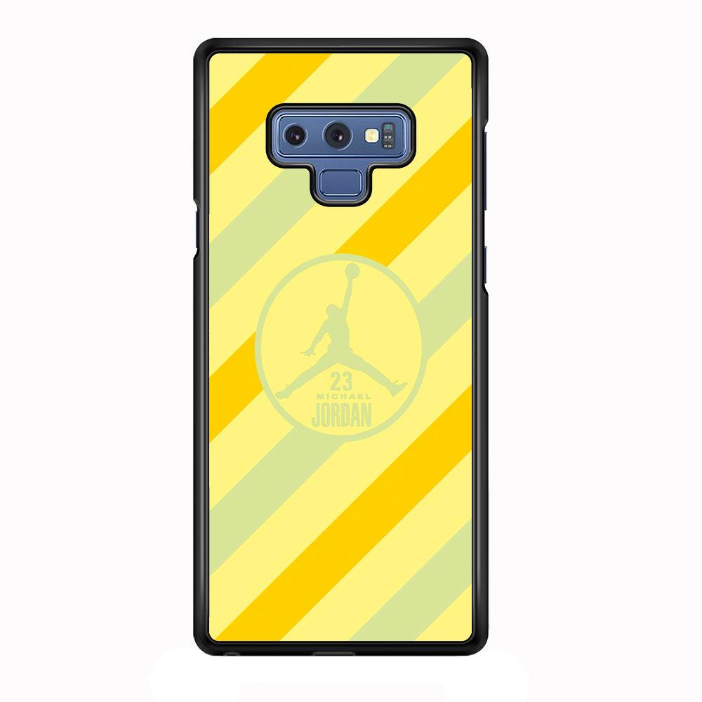 Air Jordan Gradation of Light Samsung Galaxy Note 9 Case-Rubber Black (2D Case)-Oxvistore