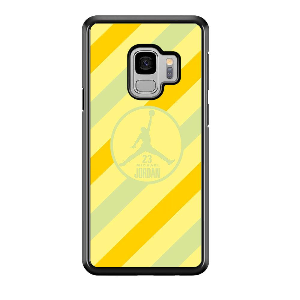 Air Jordan Gradation of Light Samsung Galaxy S9 Case-Rubber Black (2D Case)-Oxvistore
