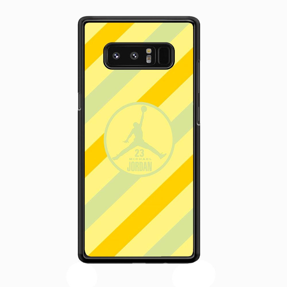 Air Jordan Gradation of Light Samsung Galaxy Note 8 Case-Rubber Black (2D Case)-Oxvistore