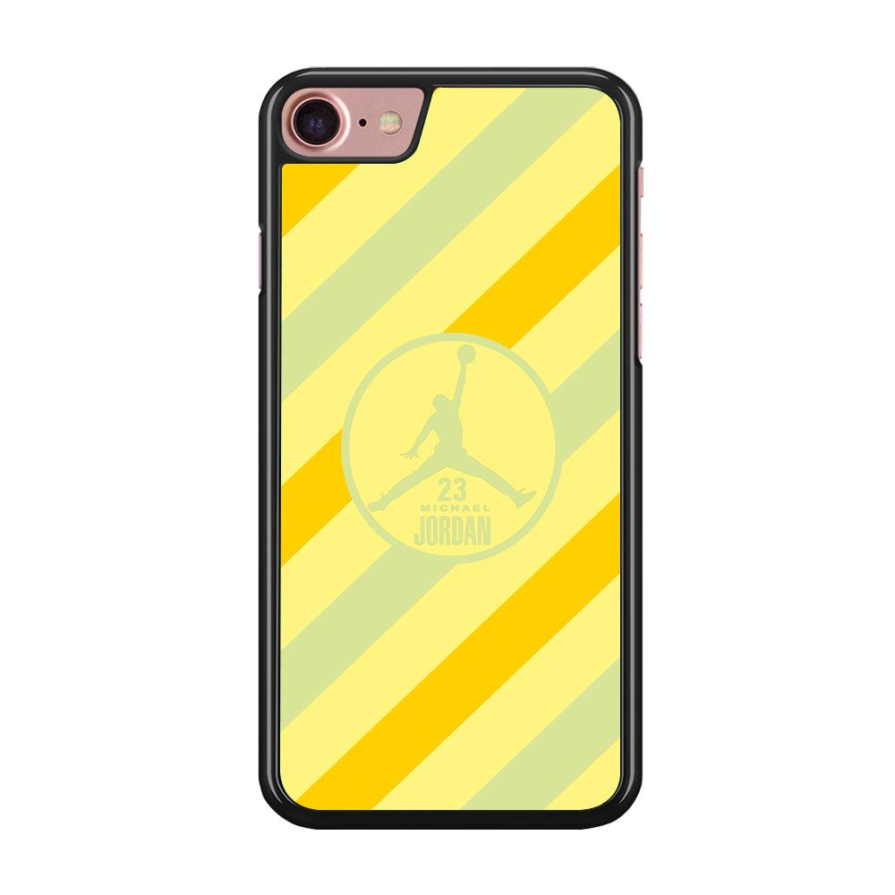 Air Jordan Gradation of Light iPhone 8 Case-Rubber Black (2D Case)-Oxvistore
