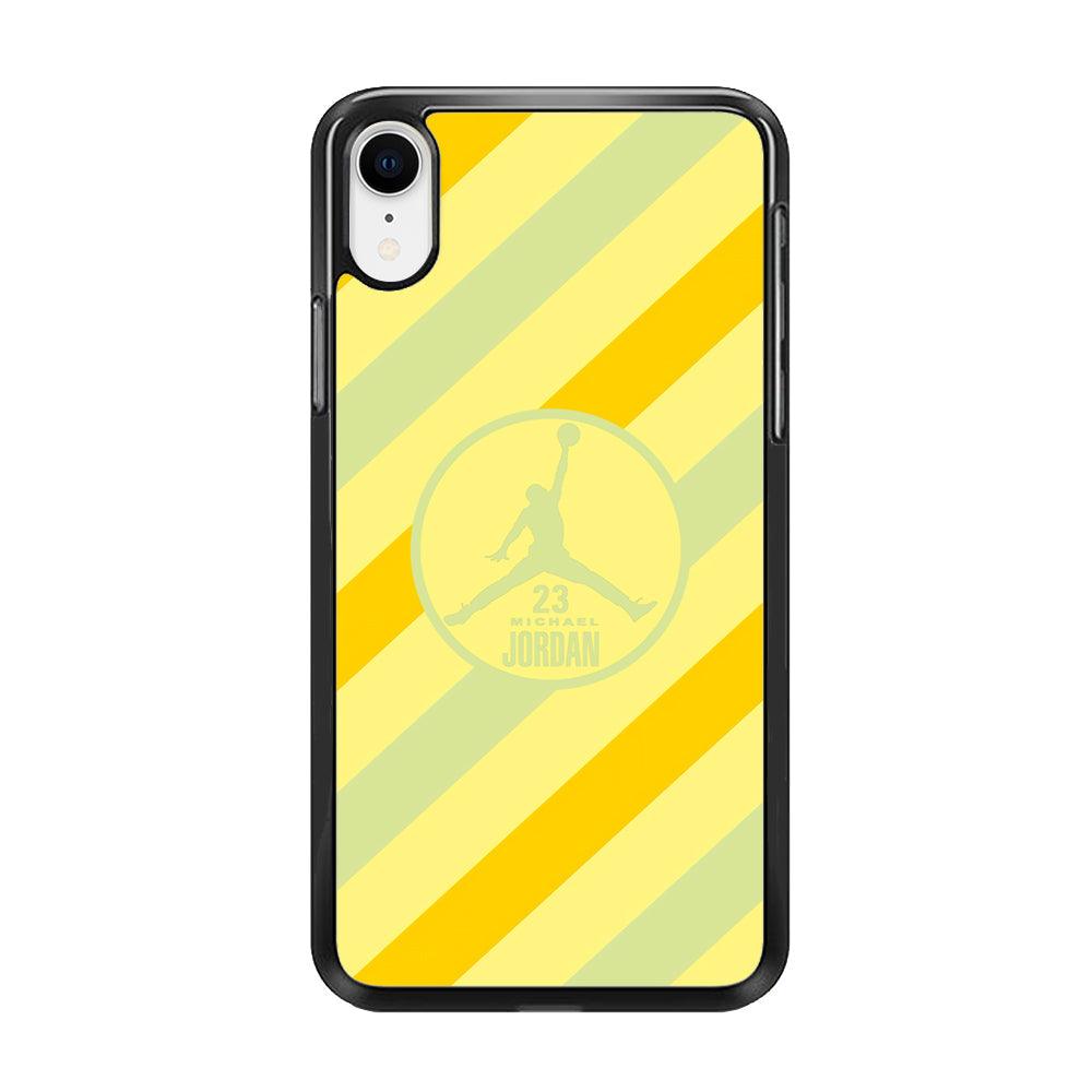 Air Jordan Gradation of Light iPhone XR Case-Rubber Black (2D Case)-Oxvistore