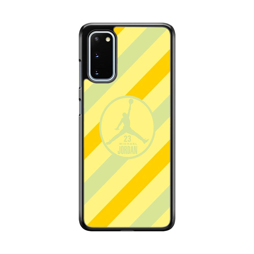 Air Jordan Gradation of Light Samsung Galaxy S20 Case-Rubber Black (2D Case)-Oxvistore