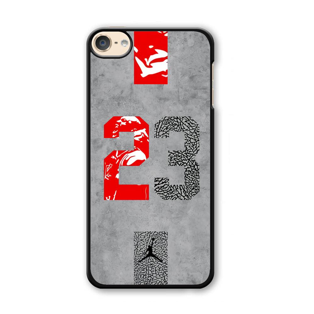 Air Jordan Great 23 iPod Touch 6 Case-Plastic Black (2D Case)-Oxvistore