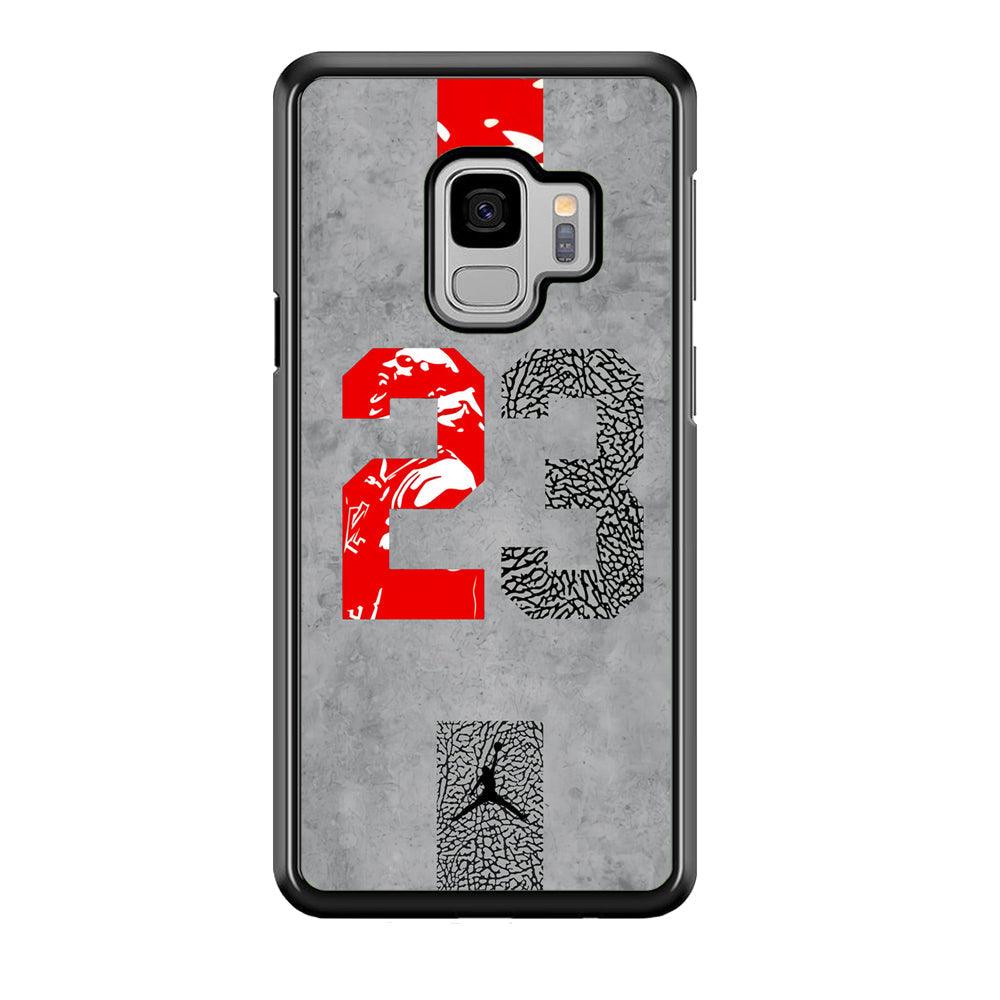 Air Jordan Great 23 Samsung Galaxy S9 Case-Rubber Black (2D Case)-Oxvistore