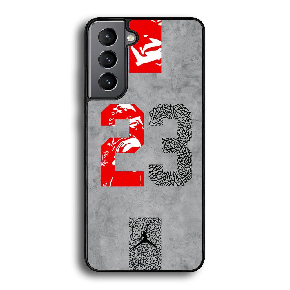 Air Jordan Great 23 Samsung Galaxy S24 Case-Rubber Black (2D Case)-Oxvistore