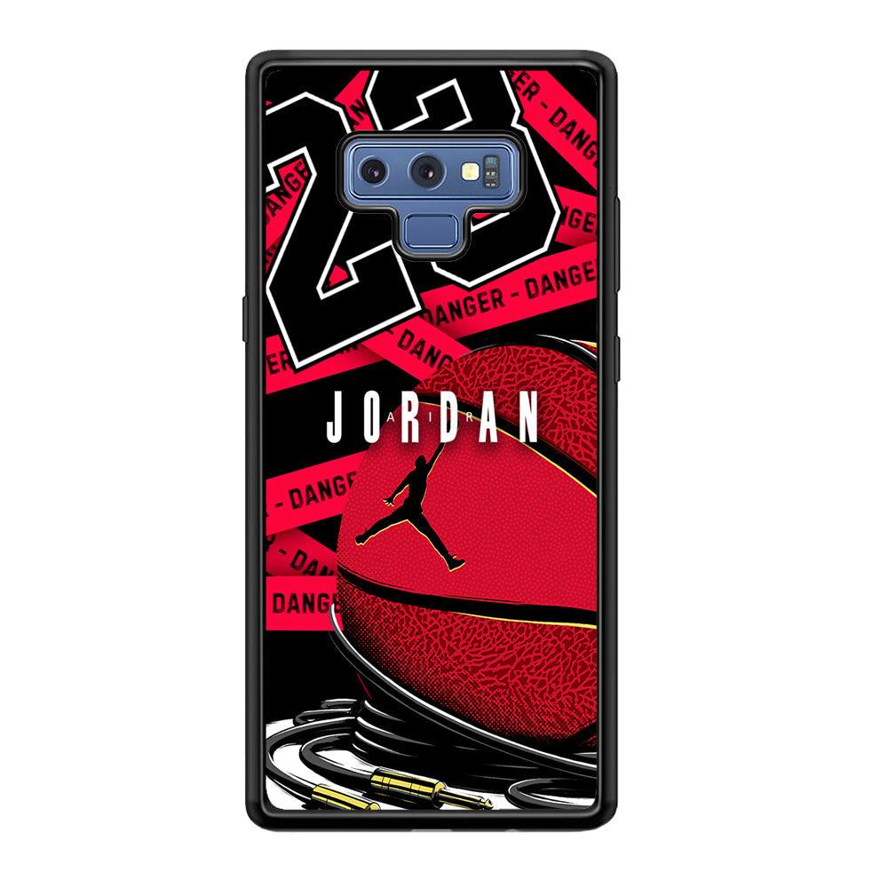 Air Jordan Hopefulness Ball Samsung Galaxy Note 9 Case-Rubber Black (2D Case)-Oxvistore