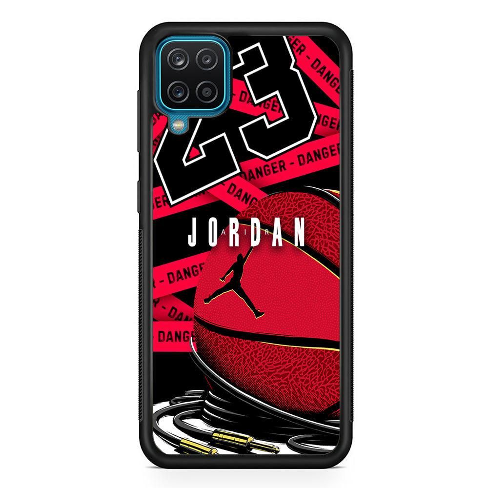 Air Jordan Hopefulness Ball Samsung Galaxy A12 Case-Rubber Black (2D Case)-Oxvistore