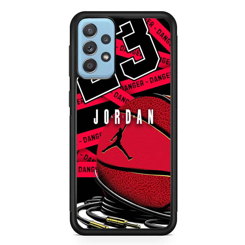 Air Jordan Hopefulness Ball Samsung Galaxy A52 Case-Rubber Black (2D Case)-Oxvistore