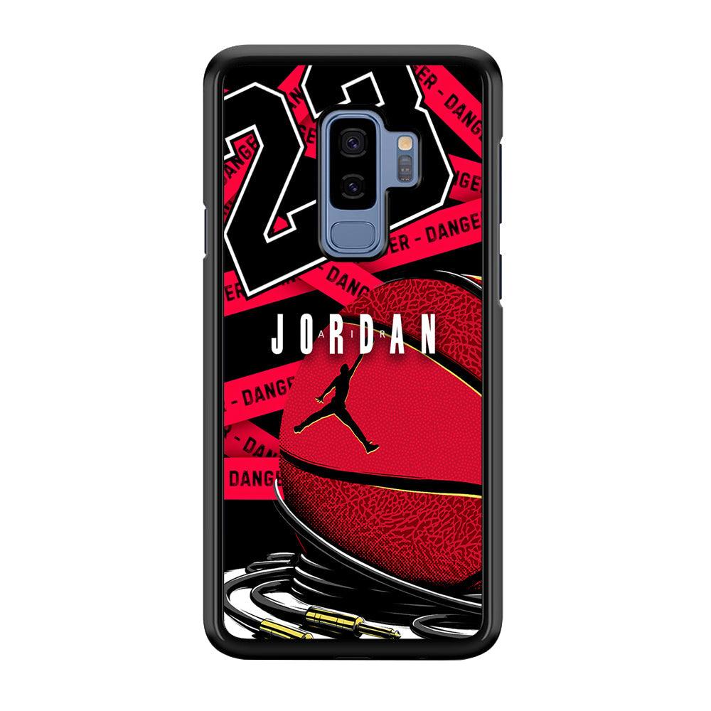 Air Jordan Hopefulness Ball Samsung Galaxy S9 Plus Case-Rubber Black (2D Case)-Oxvistore