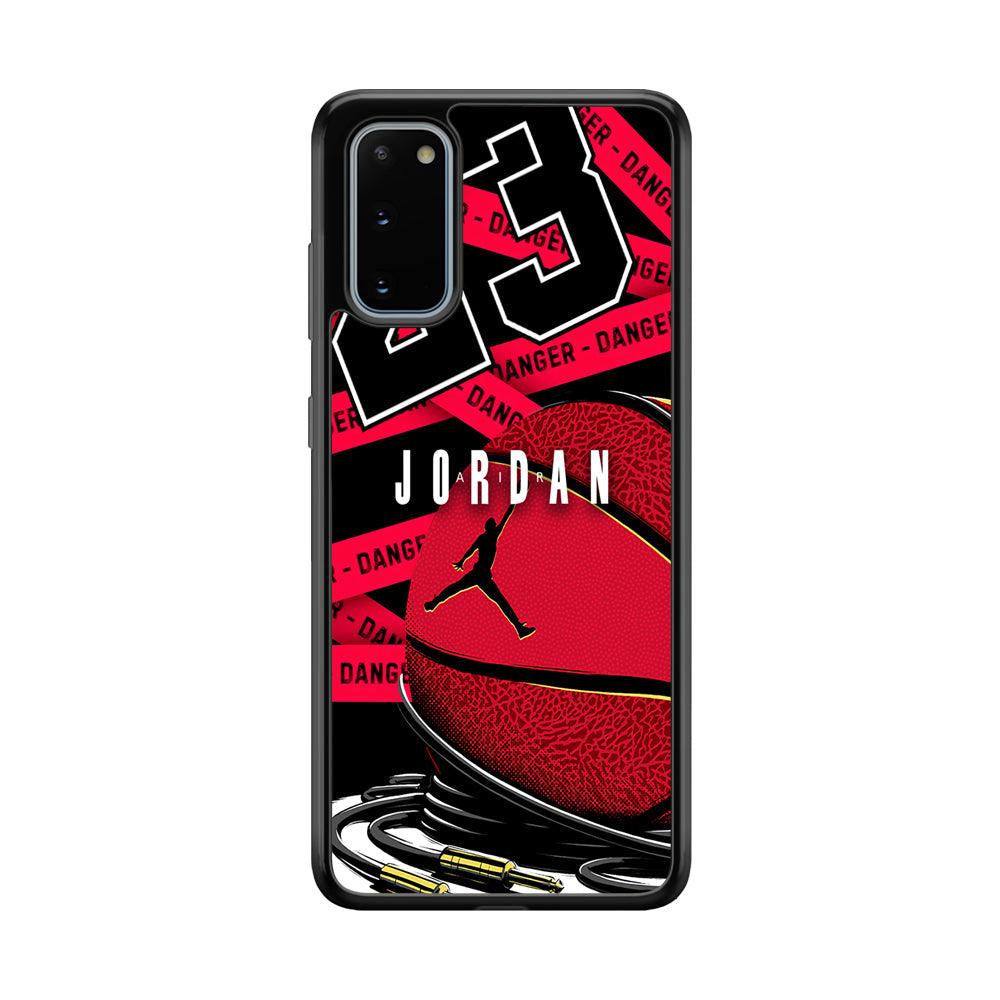 Air Jordan Hopefulness Ball Samsung Galaxy S20 Case-Rubber Black (2D Case)-Oxvistore