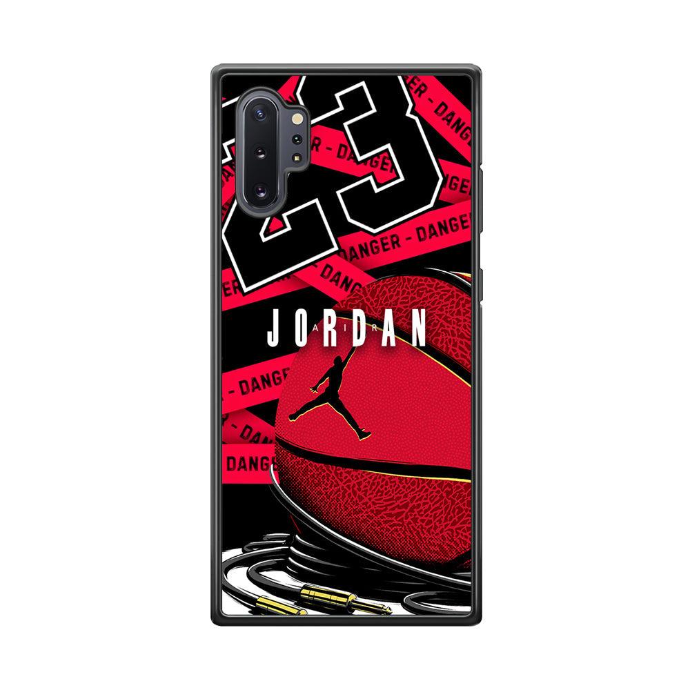 Air Jordan Hopefulness Ball Samsung Galaxy Note 10 Plus Case-Rubber Black (2D Case)-Oxvistore