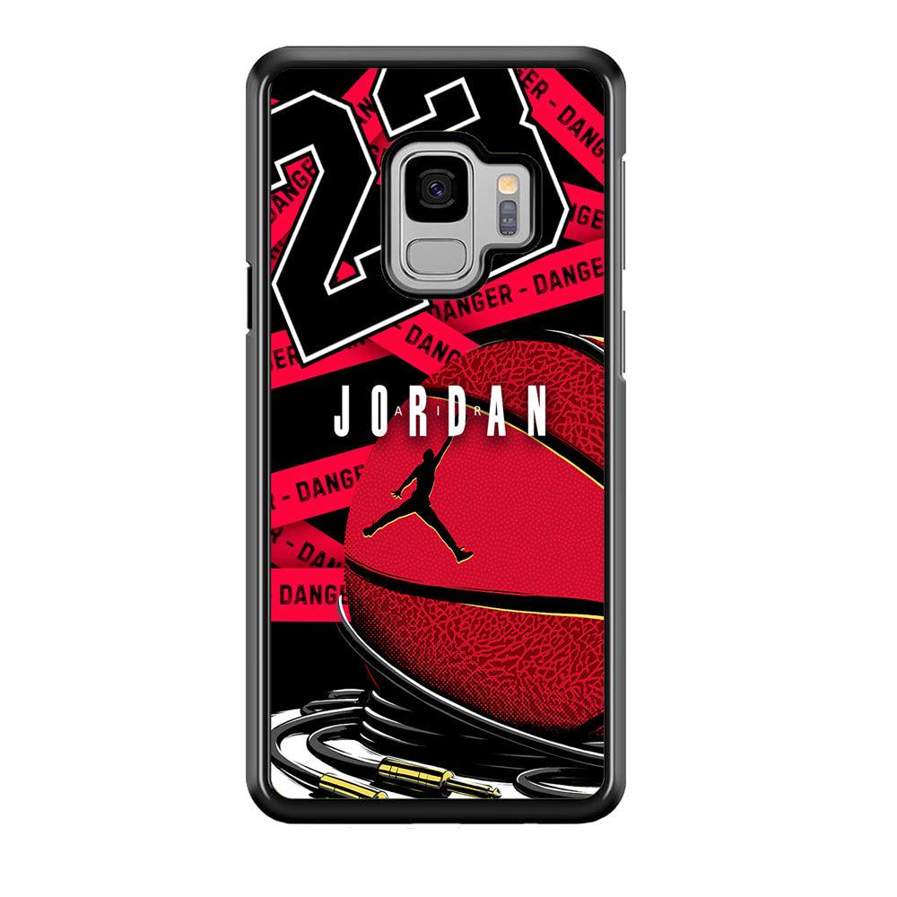 Air Jordan Hopefulness Ball Samsung Galaxy S9 Case-Rubber Black (2D Case)-Oxvistore