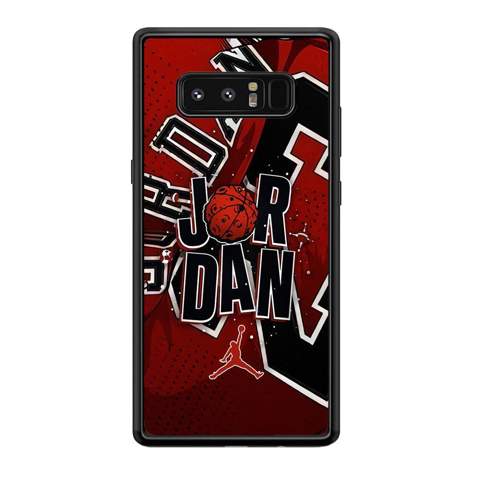 Air Jordan Infinite Inspiration Samsung Galaxy Note 8 Case-Rubber Black (2D Case)-Oxvistore