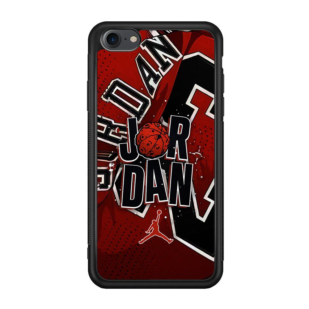 Air Jordan Infinite Inspiration iPhone 8 Case-Rubber Black (2D Case)-Oxvistore