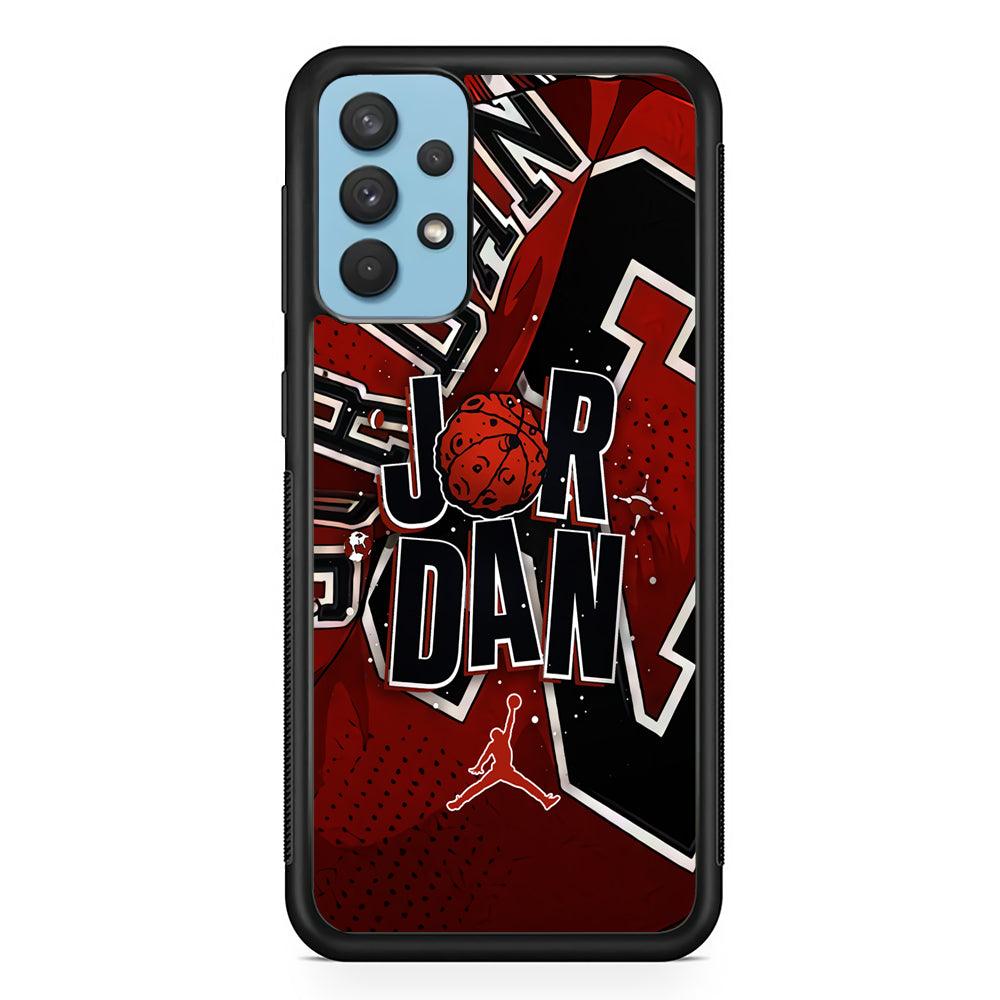Air Jordan Infinite Inspiration Samsung Galaxy A32 Case-Rubber Black (2D Case)-Oxvistore
