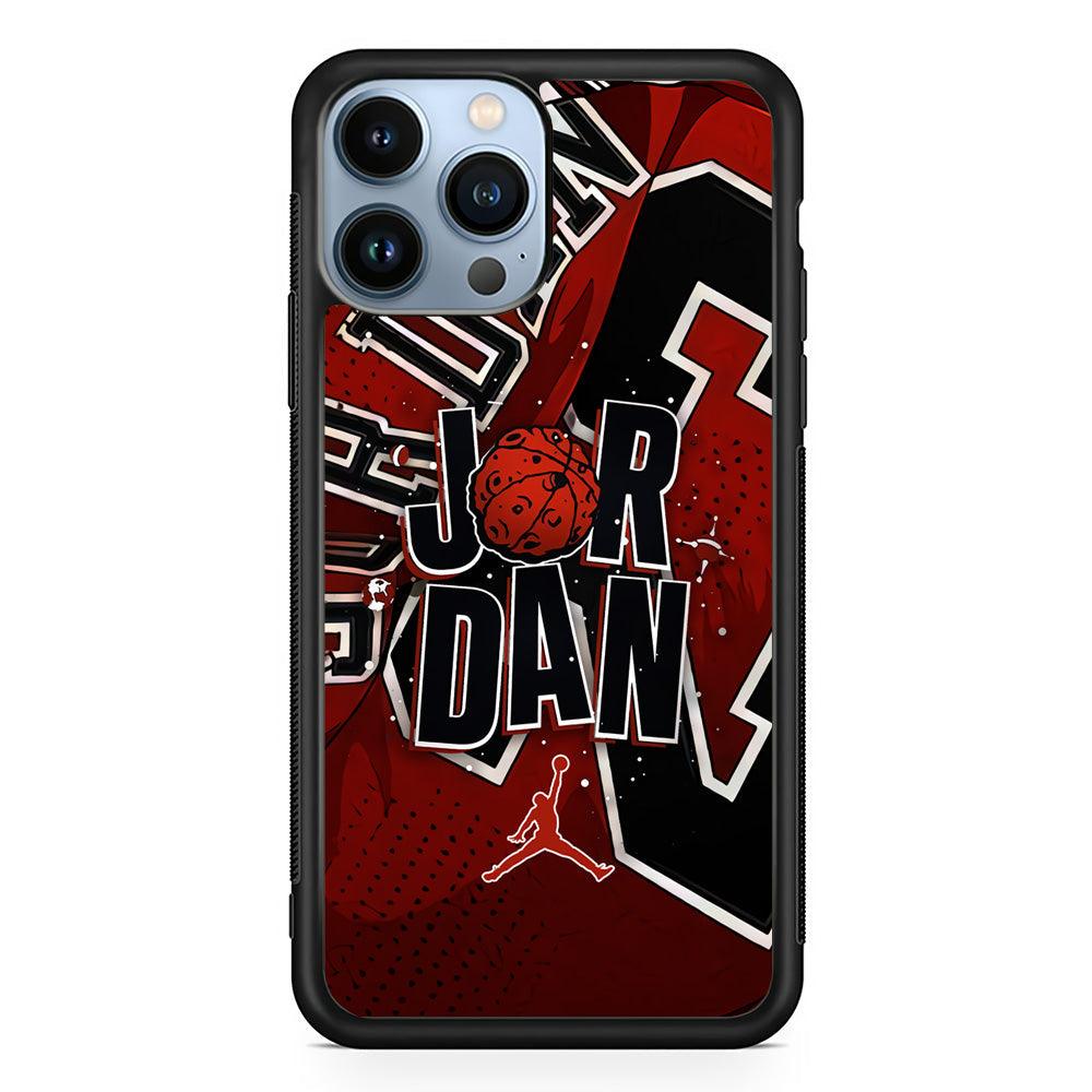 Air Jordan Infinite Inspiration iPhone 14 Pro Max Case-Rubber Black (2D Case)-Oxvistore