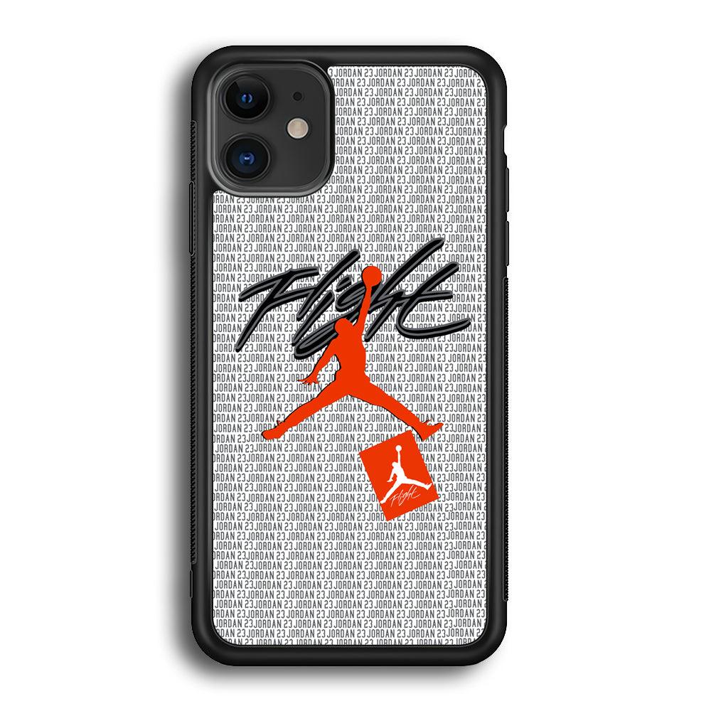 Air Jordan Keep The Flight iPhone 12 Case-Rubber Black (2D Case)-Oxvistore