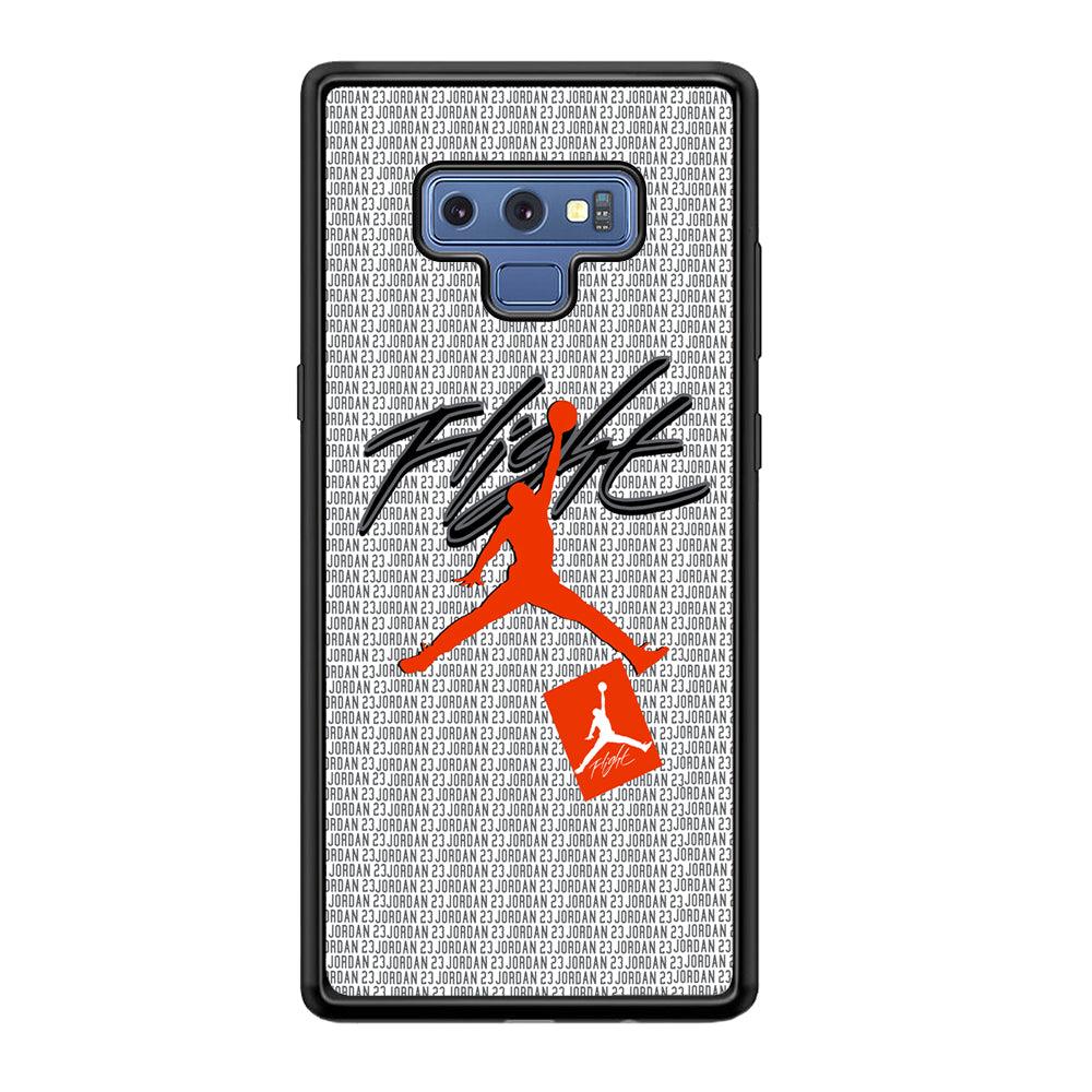 Air Jordan Keep The Flight Samsung Galaxy Note 9 Case-Rubber Black (2D Case)-Oxvistore