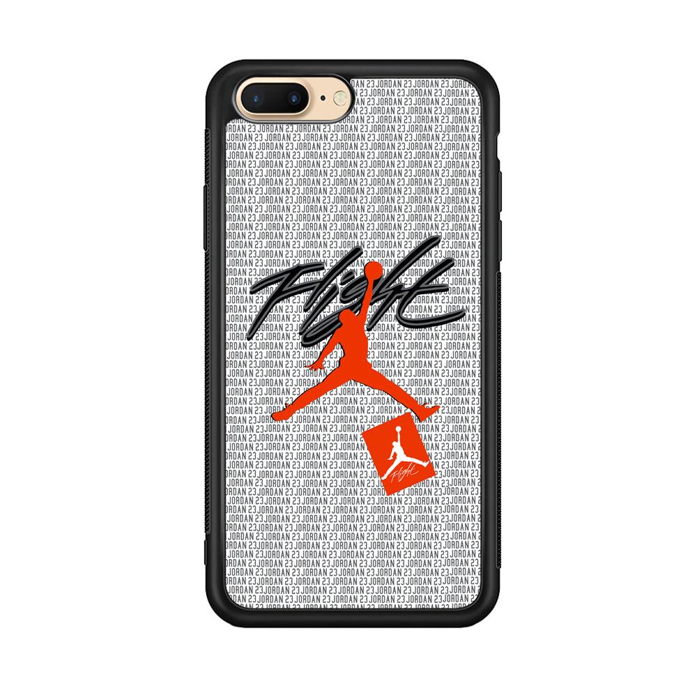Air Jordan Keep The Flight iPhone 7 plus Case-Rubber Black (2D Case)-Oxvistore
