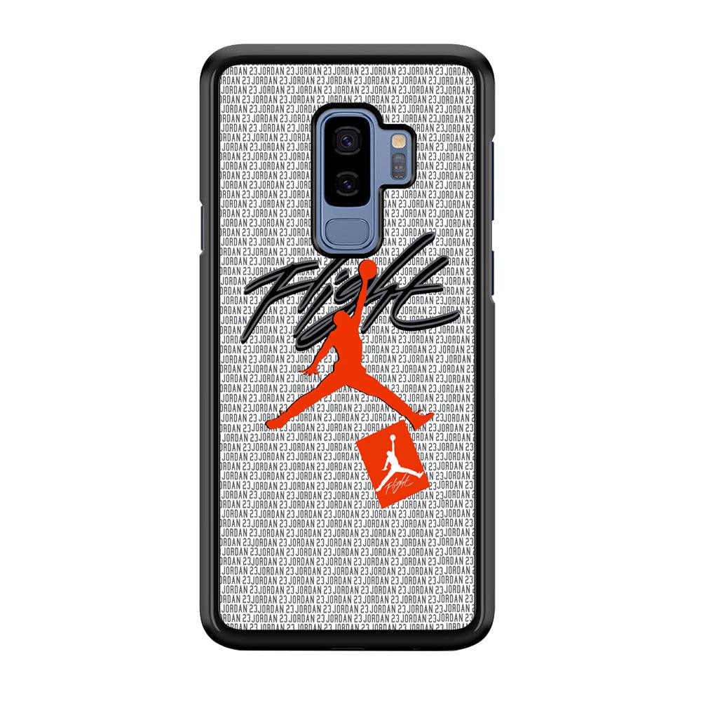 Air Jordan Keep The Flight Samsung Galaxy S9 Plus Case-Rubber Black (2D Case)-Oxvistore
