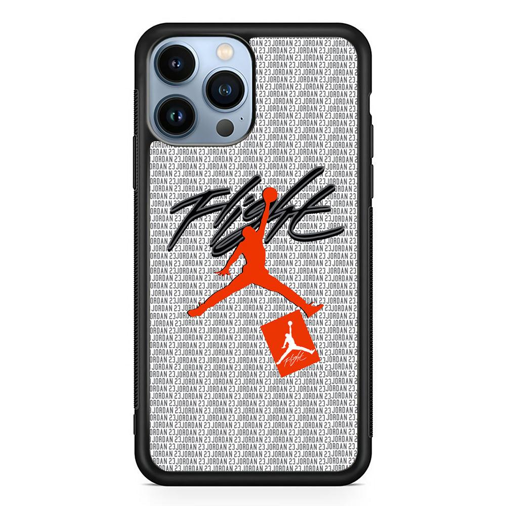 Air Jordan Keep The Flight iPhone 14 Pro Max Case-Rubber Black (2D Case)-Oxvistore