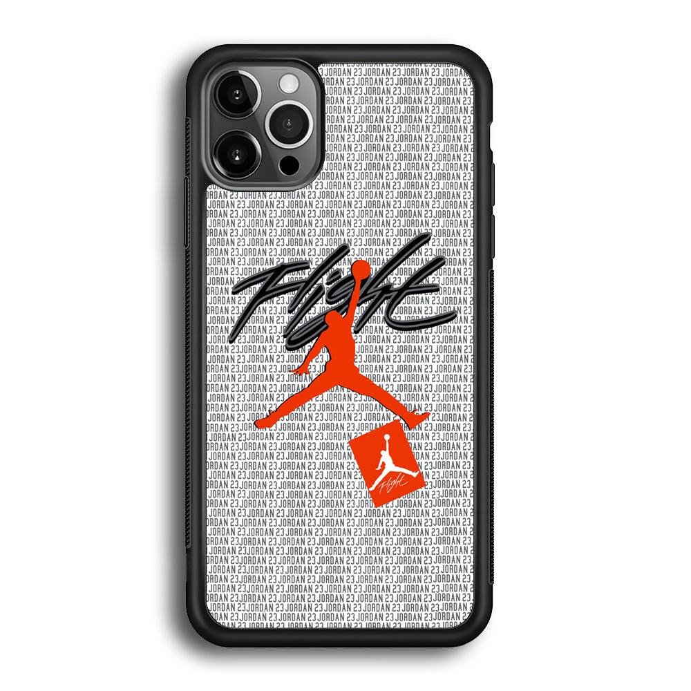 Air Jordan Keep The Flight iPhone 12 Pro Case-Rubber Black (2D Case)-Oxvistore