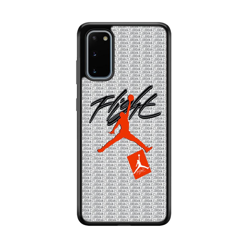Air Jordan Keep The Flight Samsung Galaxy S20 Case-Rubber Black (2D Case)-Oxvistore