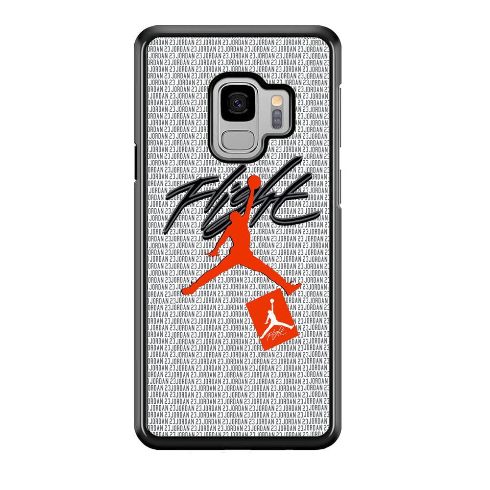 Air Jordan Keep The Flight Samsung Galaxy S9 Case-Rubber Black (2D Case)-Oxvistore