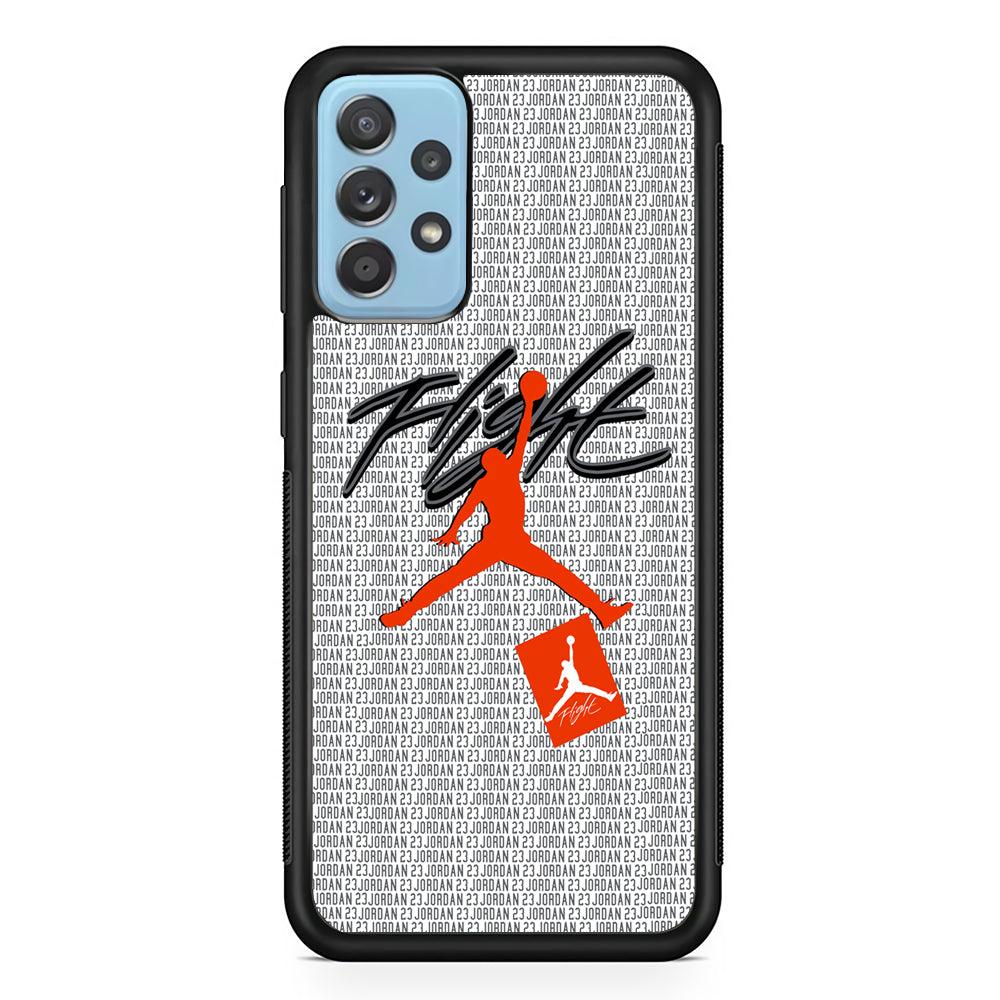 Air Jordan Keep The Flight Samsung Galaxy A52 Case-Rubber Black (2D Case)-Oxvistore