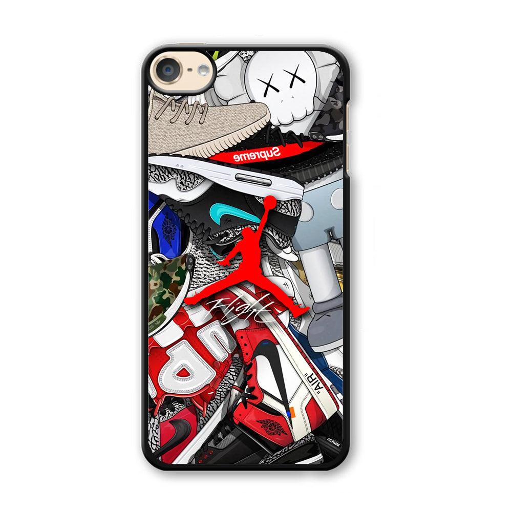 Air Jordan Leader of Layer iPod Touch 6 Case-Plastic Black (2D Case)-Oxvistore