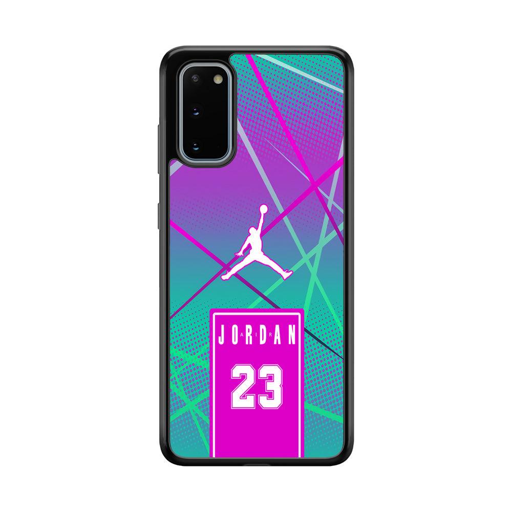 Air Jordan Light of The Year Samsung Galaxy S20 Case-Rubber Black (2D Case)-Oxvistore