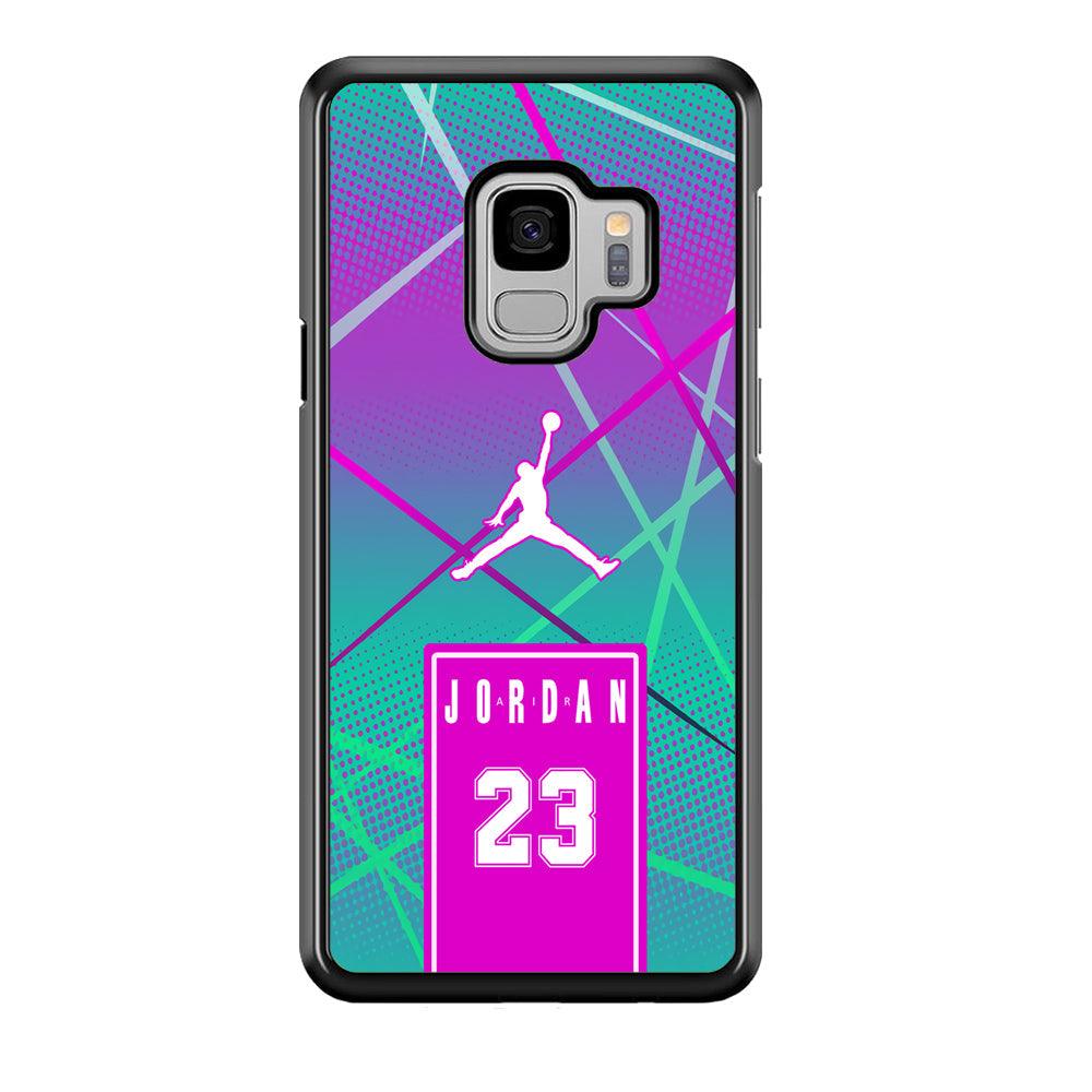 Air Jordan Light of The Year Samsung Galaxy S9 Case-Rubber Black (2D Case)-Oxvistore
