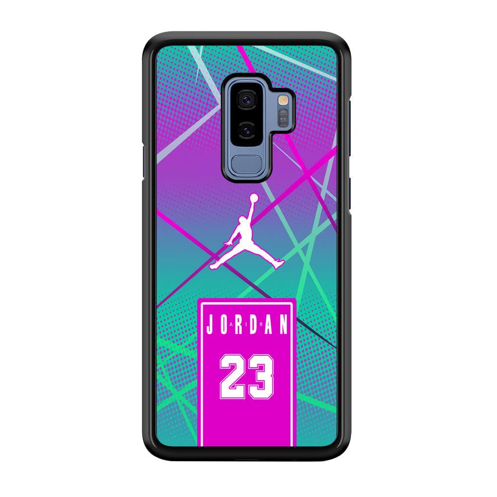Air Jordan Light of The Year Samsung Galaxy S9 Plus Case-Rubber Black (2D Case)-Oxvistore