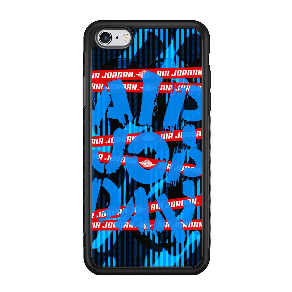 Air Jordan Line Under Water iPhone 6 Plus | 6s Plus Case-Rubber Black (2D Case)-Oxvistore