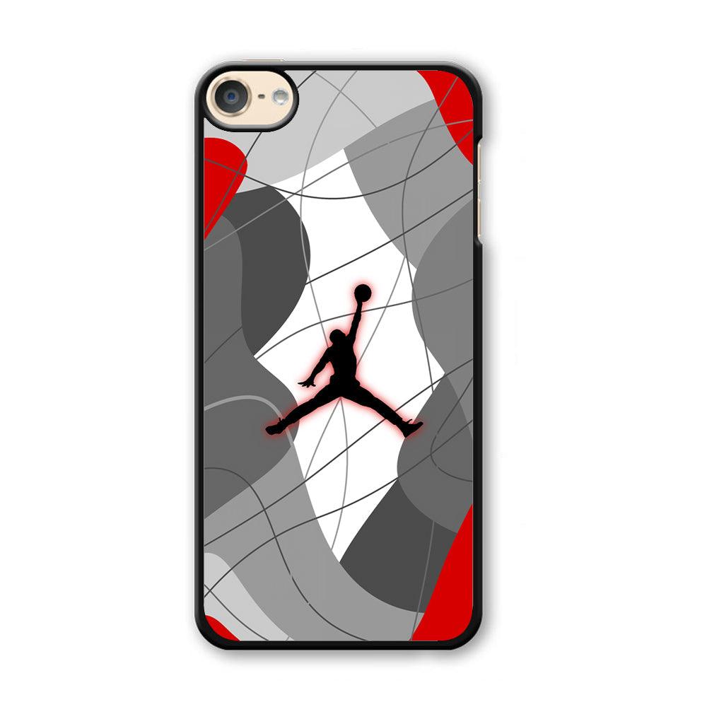 Air Jordan Line of Tradition iPod Touch 6 Case-Plastic Black (2D Case)-Oxvistore