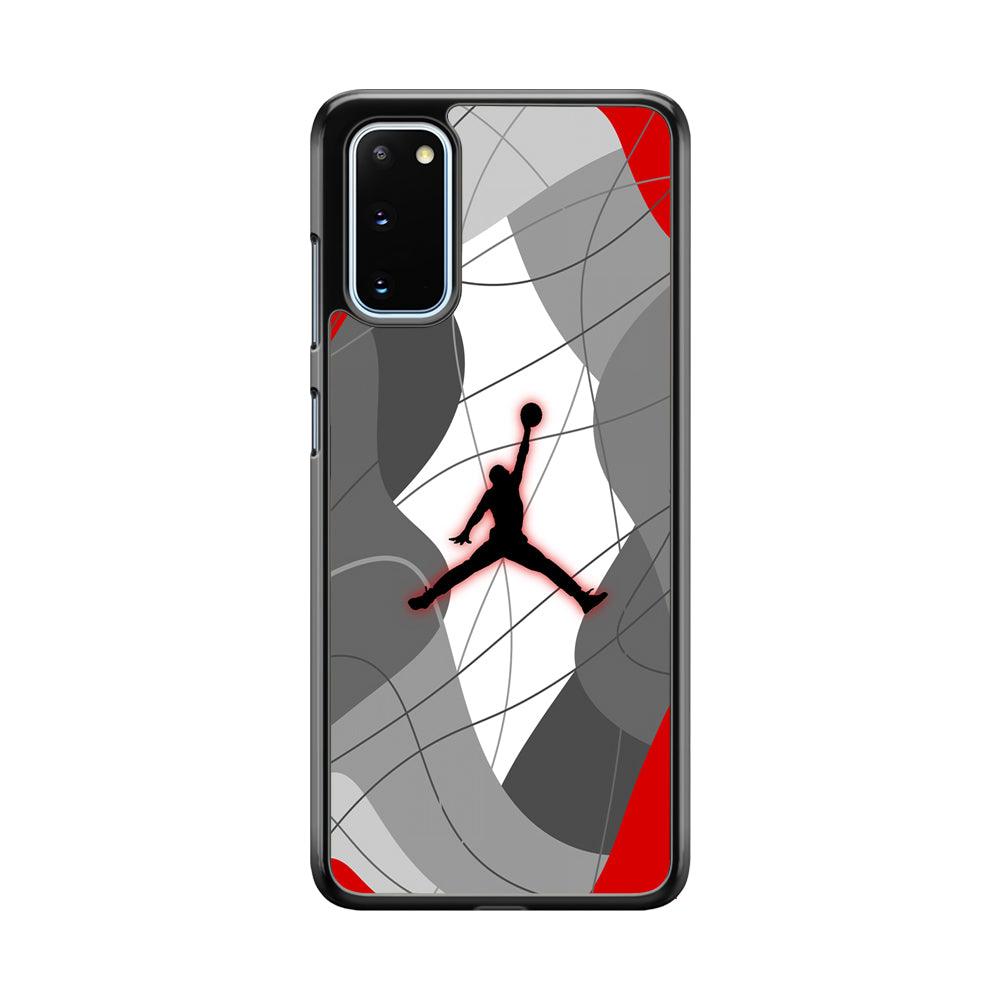 Air Jordan Line of Tradition Samsung Galaxy S20 Case-Rubber Black (2D Case)-Oxvistore